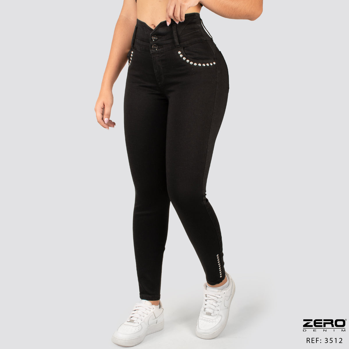 Jeans Skinny Tiro Alto 3512-P