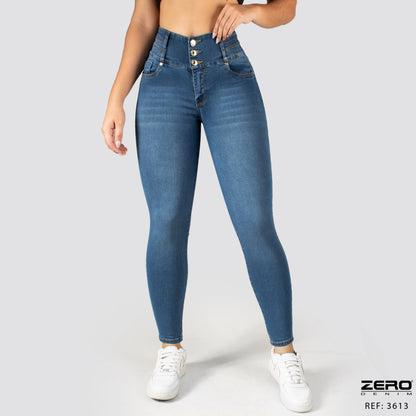 Jeans Skinny Tiro Alto 3613