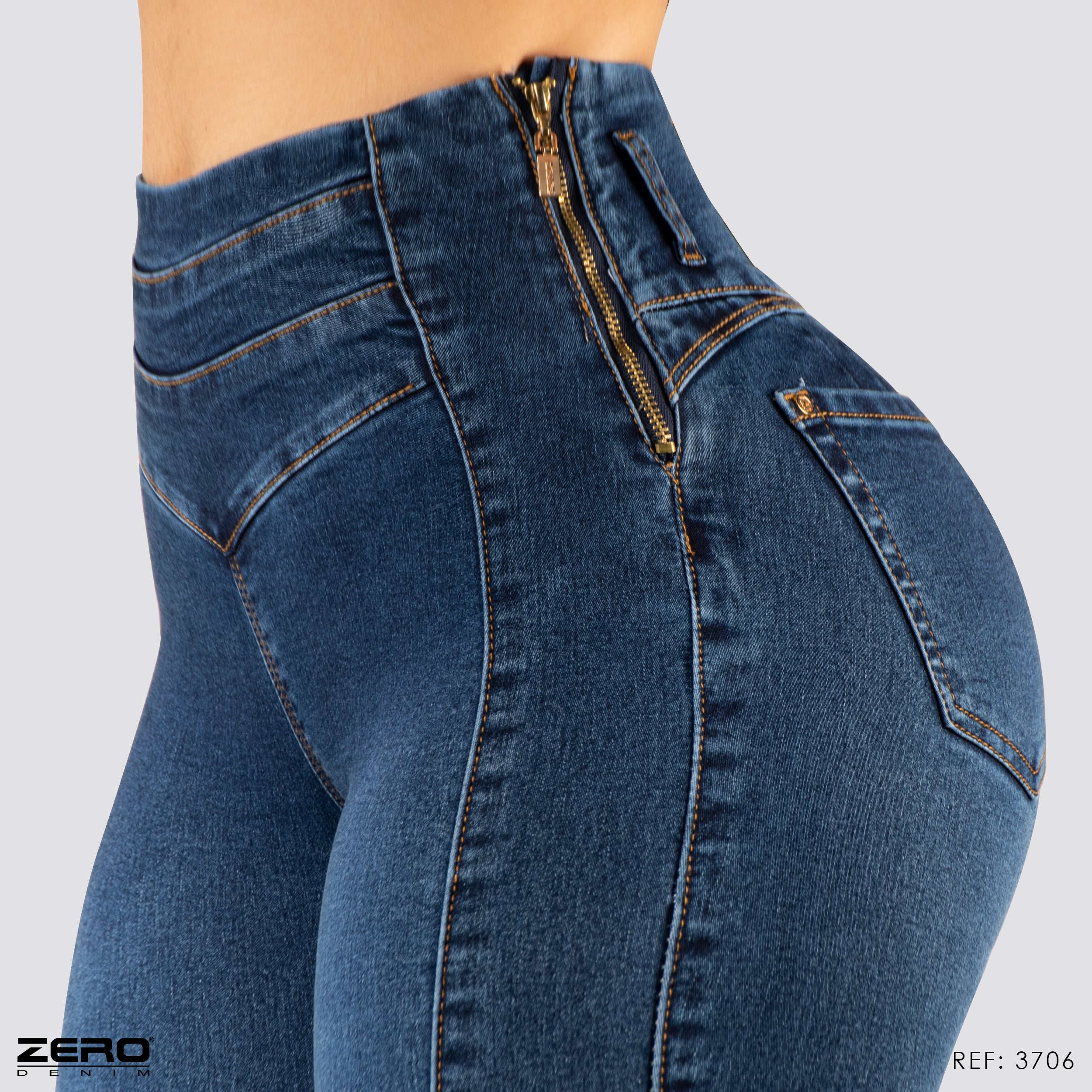Jeans Skinny Tiro Alto 3706