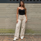 Pantalón Mom Flare Tiro Alto 3725
