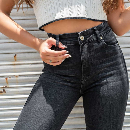 Jeans Skinny Tiro Alto 7599