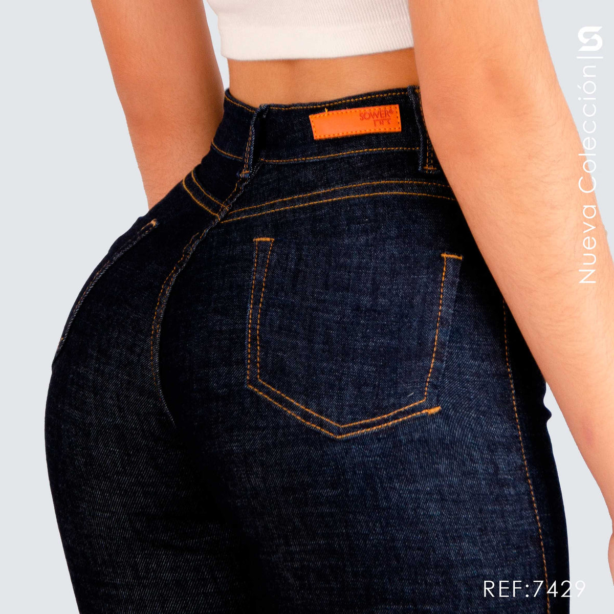 Jeans Skinny Tiro Alto S7429