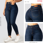 Jeans Skinny Tiro Alto S7528