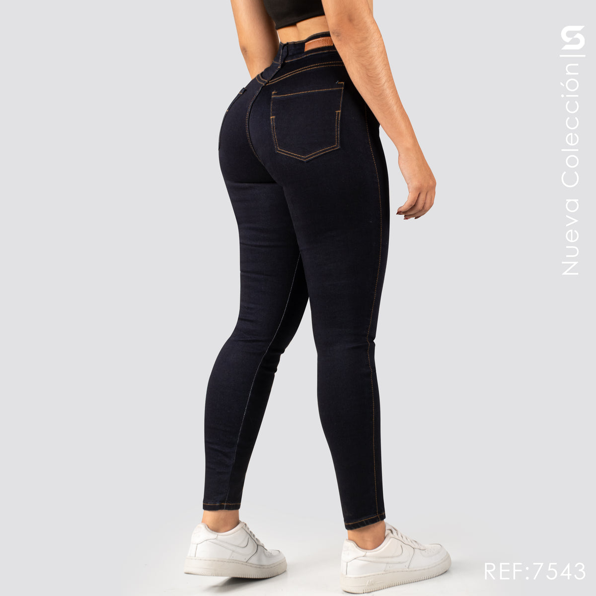 Jeans Skinny Tiro Alto S7543