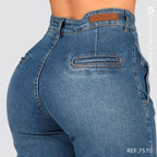 Jeans Mom Fit Tiro Alto S7570