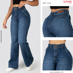 Jeans Mom Flare Tiro Alto S7579