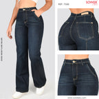 Jeans Mom Flare Tiro Alto S7580