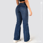 Jeans Mom Flare Tiro Alto S7581