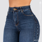 Jeans Mom Flare Tiro Alto S7581