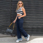 Jeans Mom Flare Tiro Alto S7593