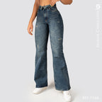 Jeans Mom Flare Tiro Alto S7596