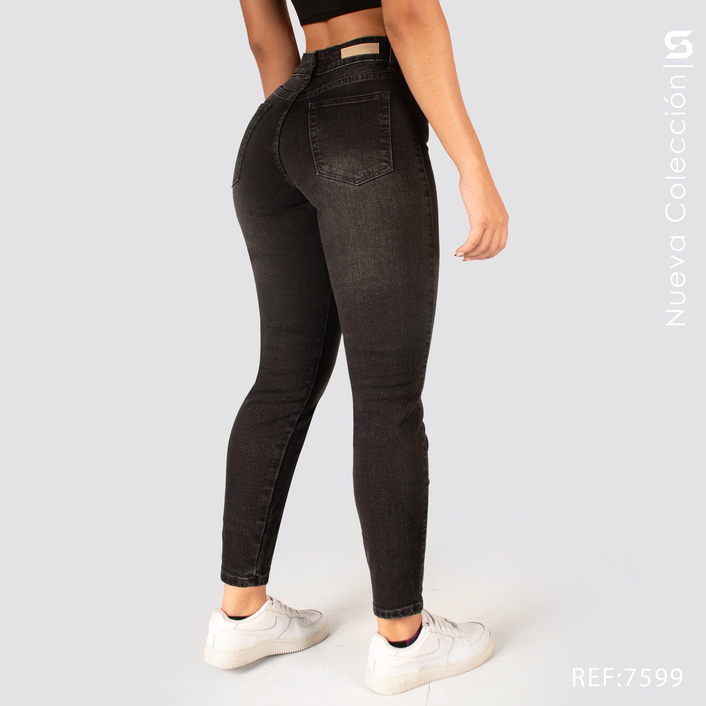 Jeans Skinny Tiro Alto 7599