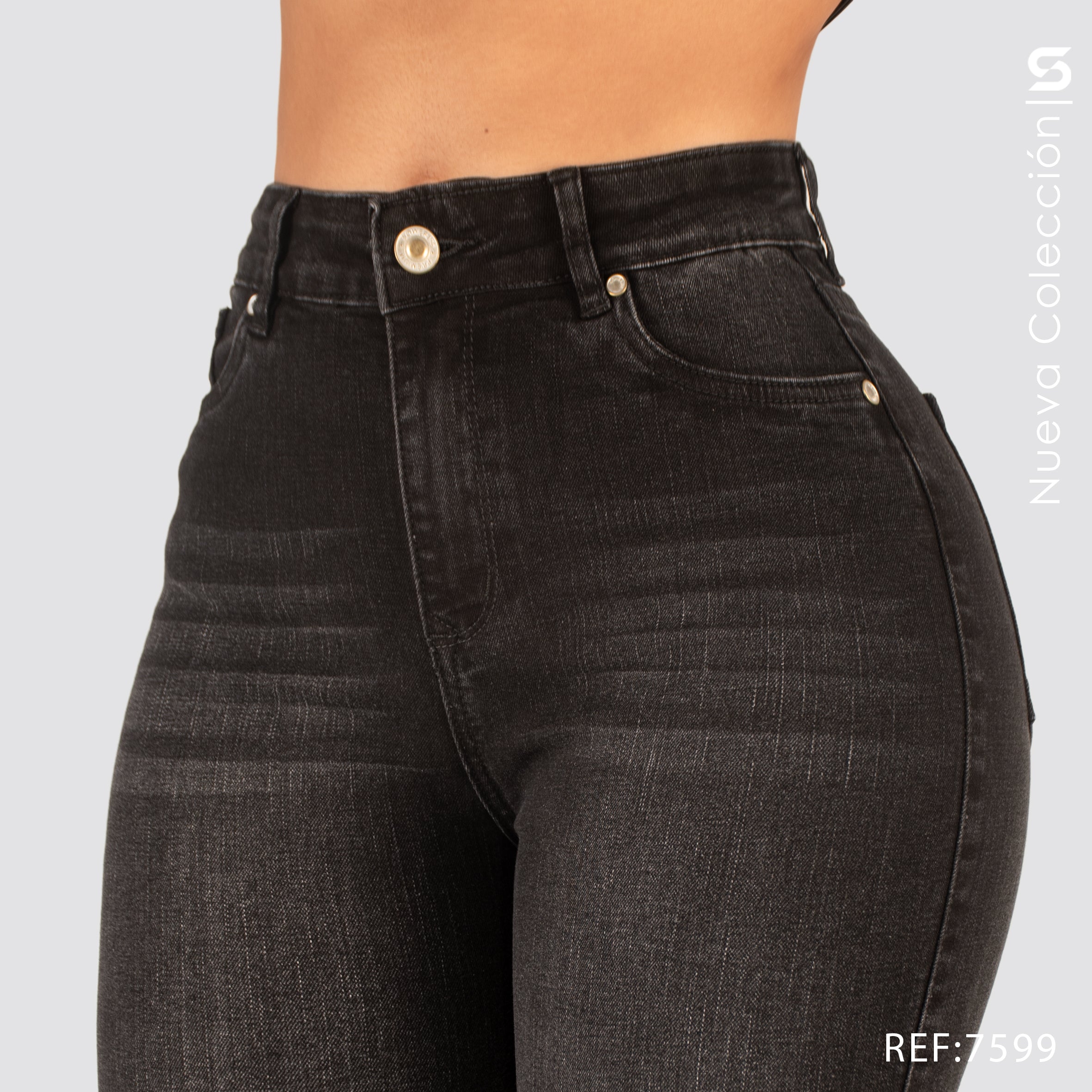 Jeans Skinny Tiro Alto 7599